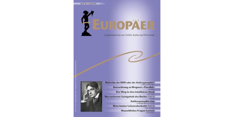Europäer Juni 2023 (Jg 27 / Nr. 08)
